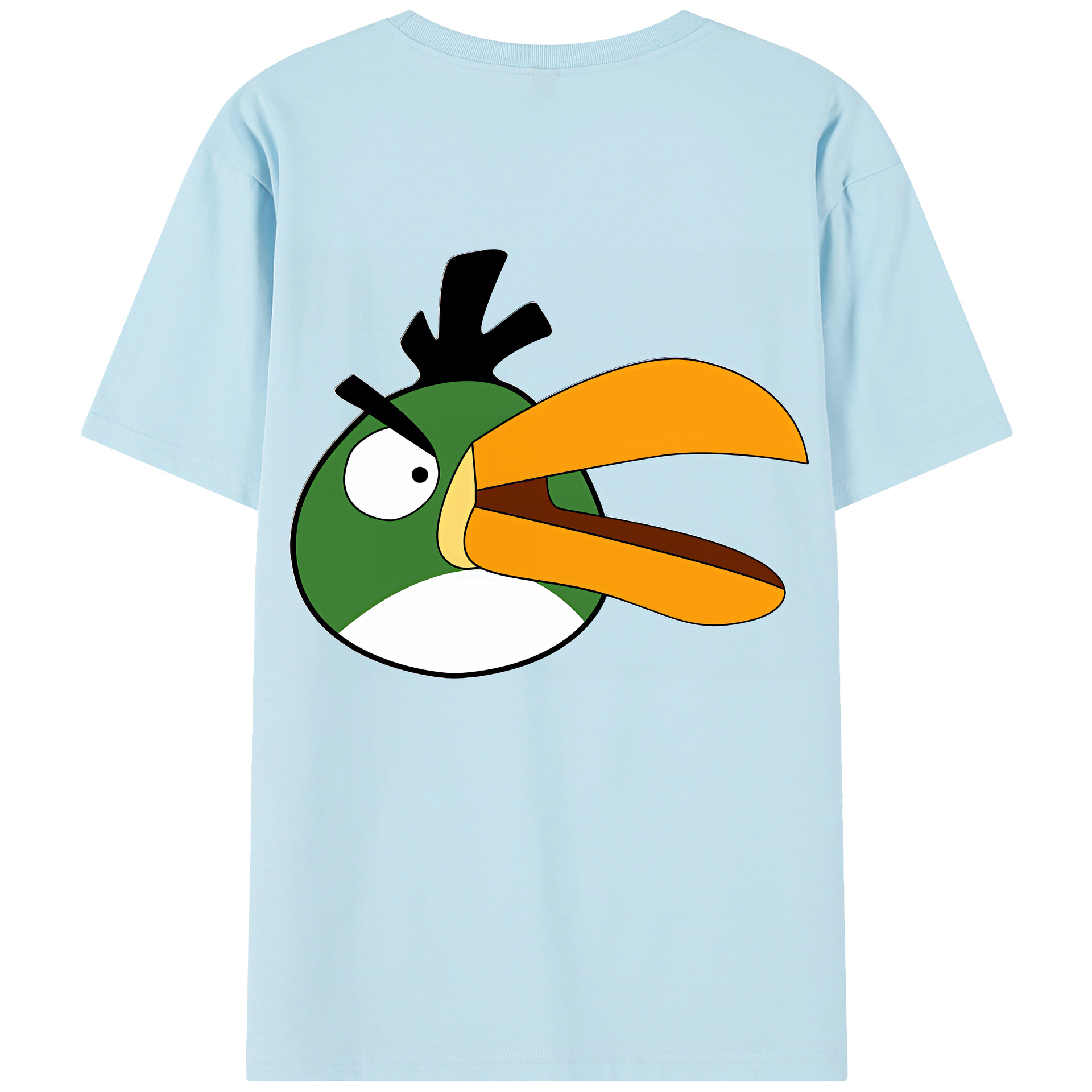 （画像用） Angry Birds アングリーバード 綿100％半袖Tシャツ（背面プリント）